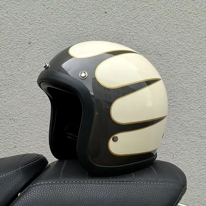Nouveau casque de Moto Vintage TT & COCASCOS 3/4 visage ouvert Casco Moto Jet Scooter petite coque c