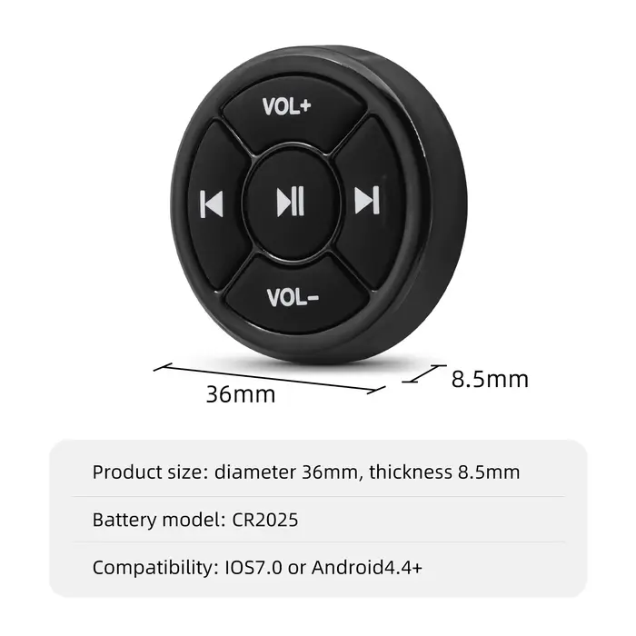 Médias sans fil, bouton compatible Bluetooth