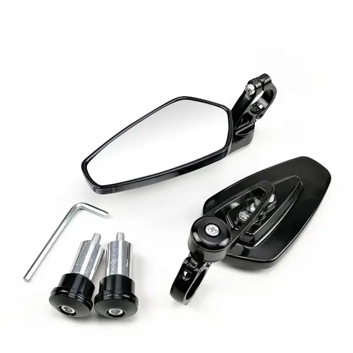 EAFC 1 paire 7/8 "22mm rétroviseurs de moto universel Scooter barre fin guidon miroir rétroviseur ac