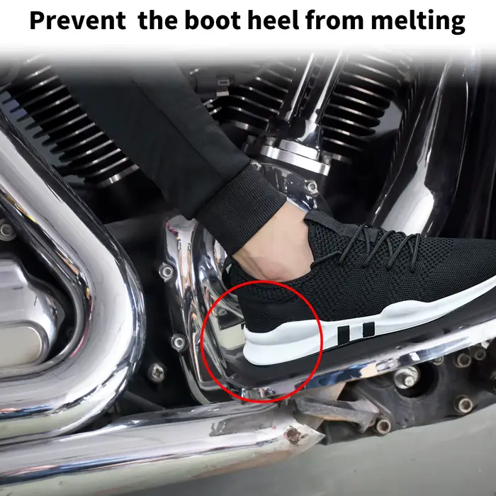 Protection de talon pour conducteur de moto