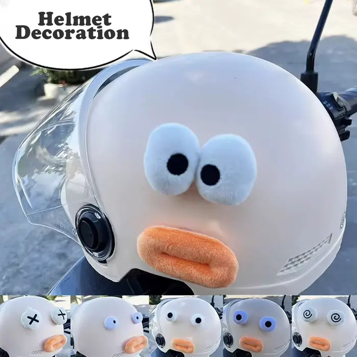 Décorations mignonnes pour casque de moto
