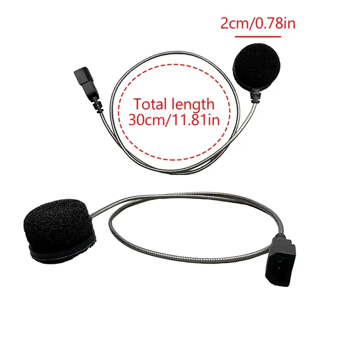 Interphone Bluetooth pour casque de moto Cardo Premium, comprend des micros à fil souple/dur et un h