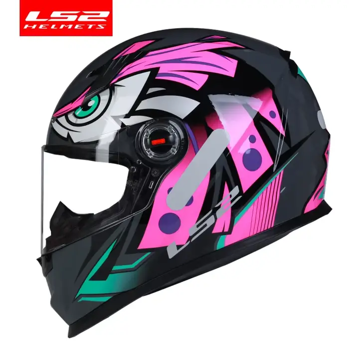 Casque de moto original LS2 FF358, casque de motocross intégral LS2, certification ECE, casque moto