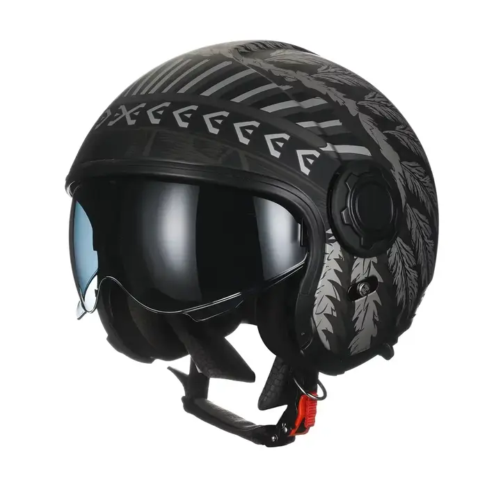 Casque de moto modulaire à double visière