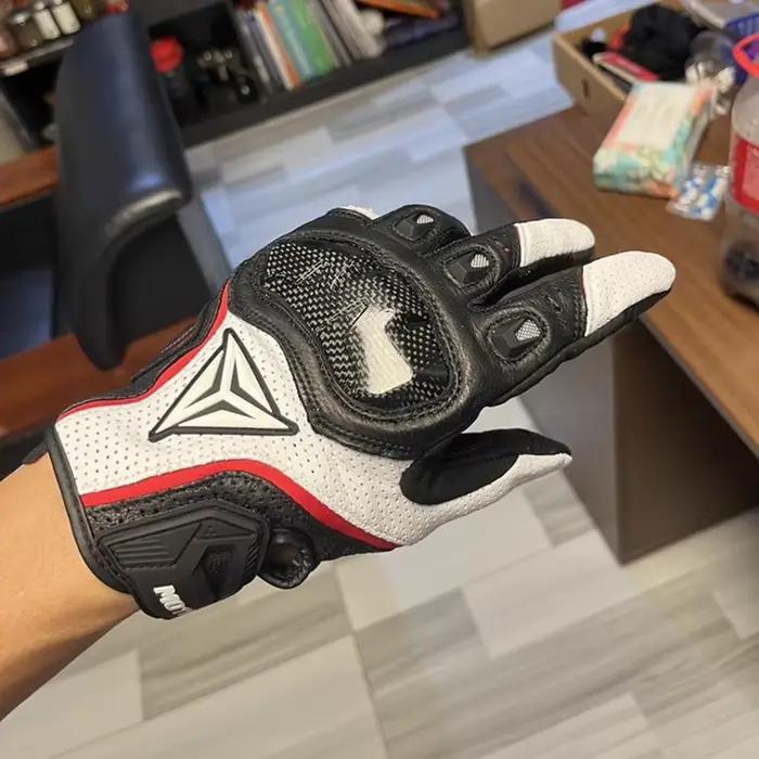 Gants de moto d'été tricotés pour écran tactile