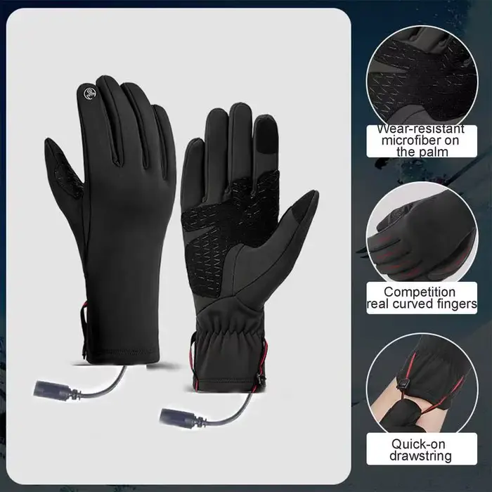 Gants chauffants d'hiver pour femmes