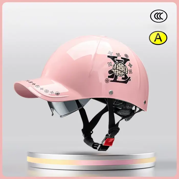 ‌ Casque de vélo électrique, moto, demi-casque d'équitation d'été, casquette de Baseball, Style pour