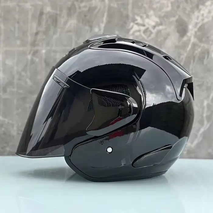 Ram5 noir brillant demi-casque hommes et femmes moto tout-terrain casque d'été descente course montagne croix Casco Capacete