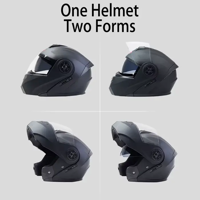 Casques De Moto Bluetooth pour hommes Casque intégral pour motos homme Motocross Kask