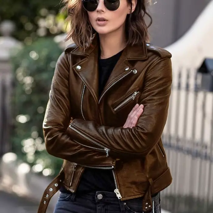 Veste de motard de moto à la mode pour femmes