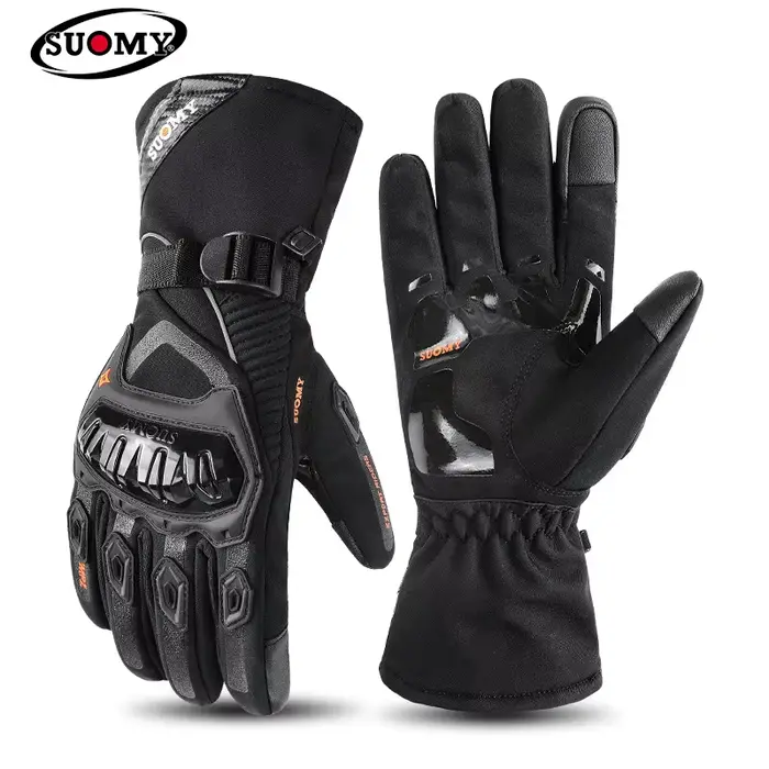 Nouveaux Gants de Moto Hiver 2026 Imperméables Chauds Thermiques Épais Longs Gauntlets de Protection