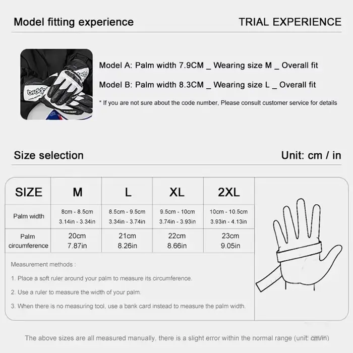 Gants de moto en cuir rétro