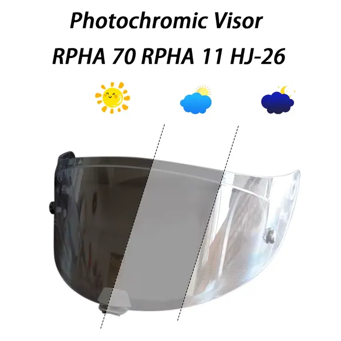 Visière photochromique adaptée au casque HJC RPHA 70 RPHA 11