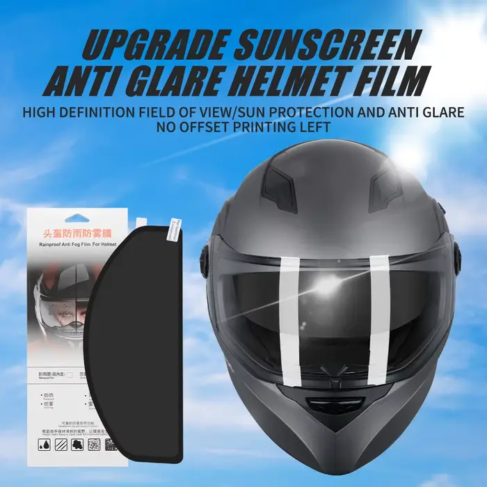 Film antibuée Anti-éblouissement pour casque de moto