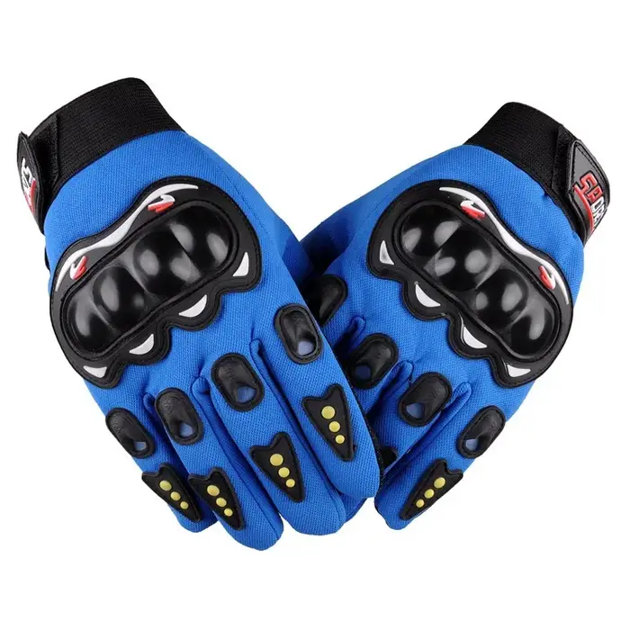 Gants de moto pour hommes, gants de course respirants à doigts fermés pour les sports de plein air e