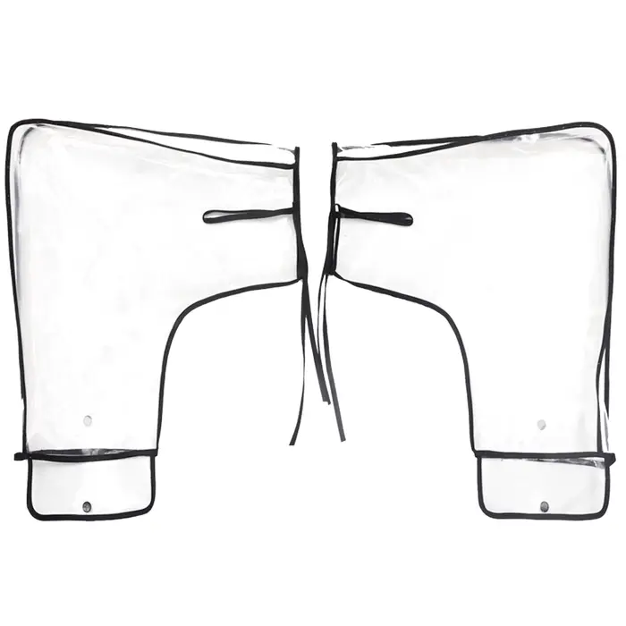1 paire de gants de guidon de moto chauds d'hiver, housse de guidon épaisse et imperméable, adaptée