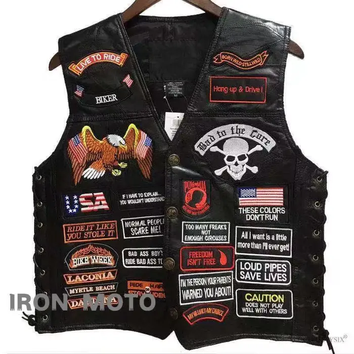 Gilets de moto grande taille pour hommes