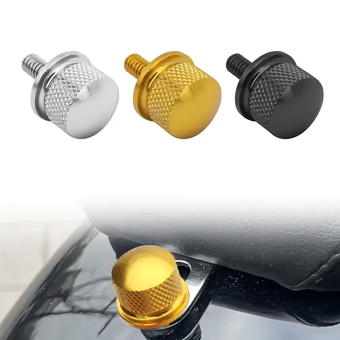 Boulon noir chromé or moto pour Harley Sportster Touring Softail CVO arrière CNC siège passager lang