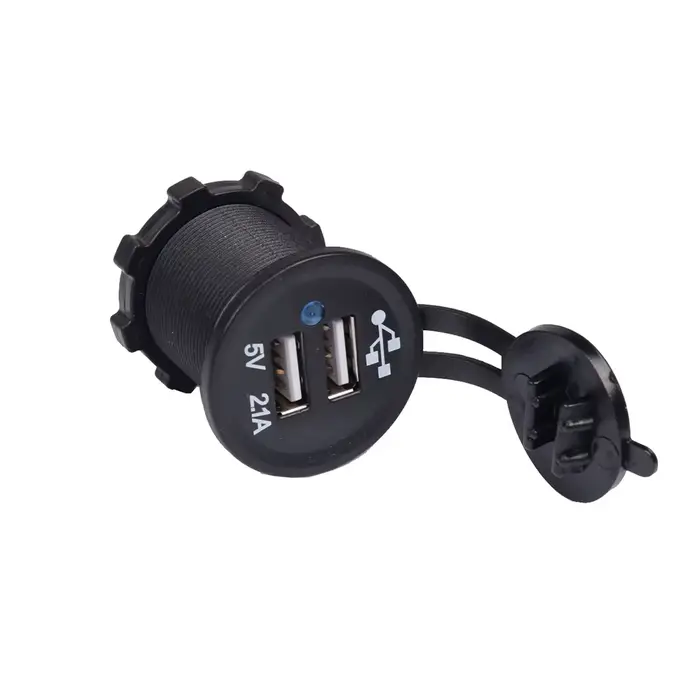 Caméra de moto téléphone portable USB chargeur rapide avec relais pour Kawasaki Ninja 400 650 Versys