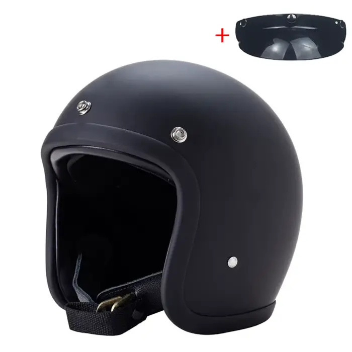 Casque de Moto rétro 500TX visage ouvert véritable Vintage Scooter équitation 3/4 Jet Casco DOT approuvé