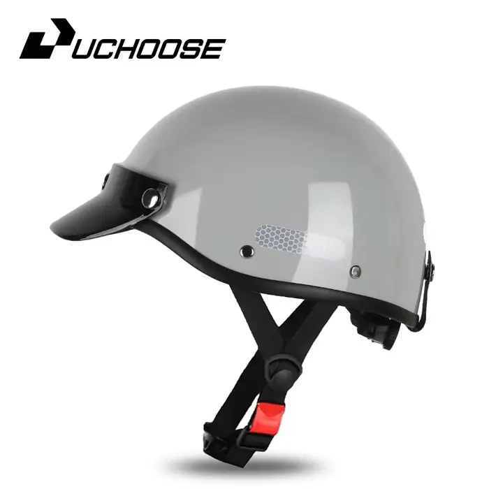 Casque de moto vintage ​ Demi-casque Cruiser pour hommes, femmes, adultes et enfants, toutes saisons