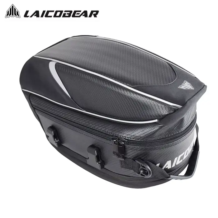 Sac de siège arrière de moto étanche, sacoche de queue de moto, sacoche de dégager de bagage de voya