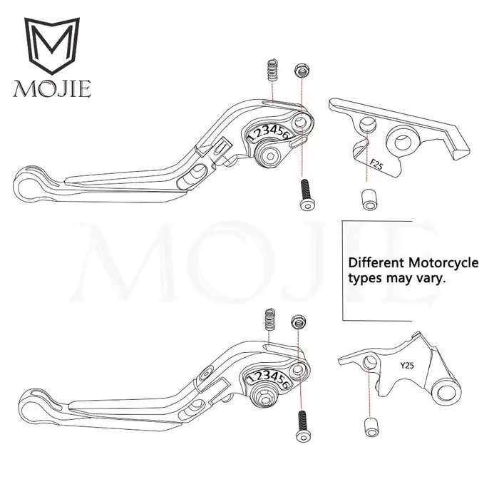 Leviers de frein et d'embrayage pour Yamaha XMAX125 X MAX XMAX 125 2006 – 2022