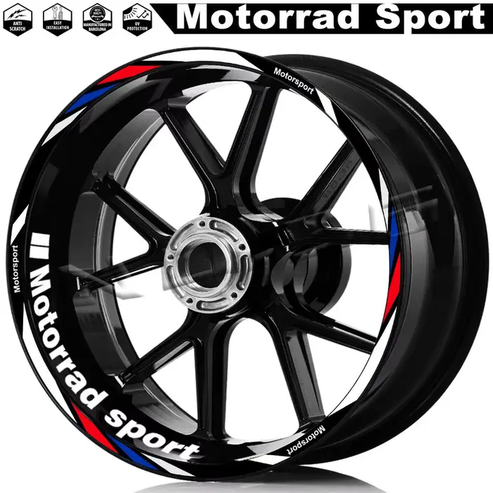 Autocollant de roue de moto, autocollant à rayures de jante, pour R1250RS F900R/XR F800R S1000XR/RR/