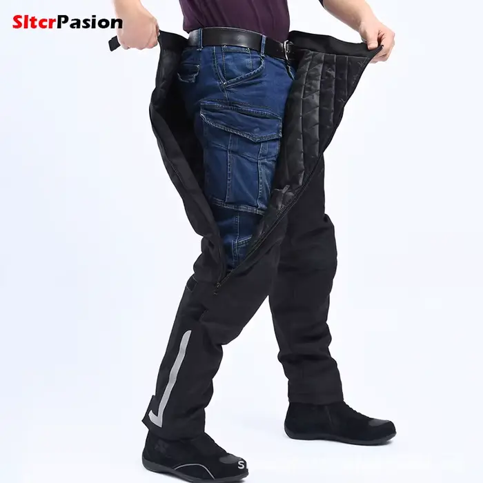 Pantalones Moto Hombre chaud Moto pantalon coupe-vent Pantaloni Moto Uomo réfléchissant Spodnie Moto