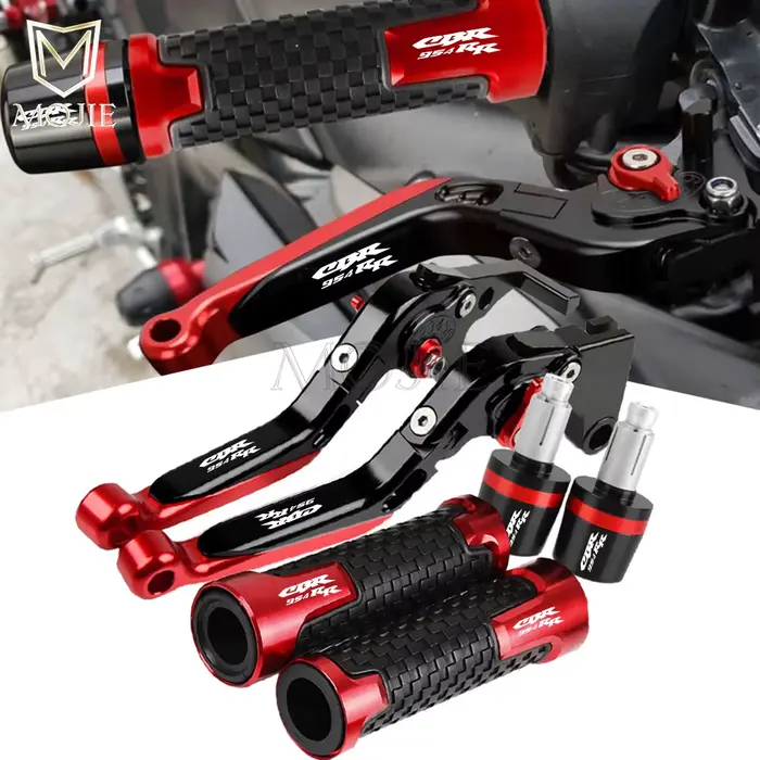 Leviers d'embrayage de frein réglables en aluminium CNC pour moto, extrémités de poignée de guidon, 