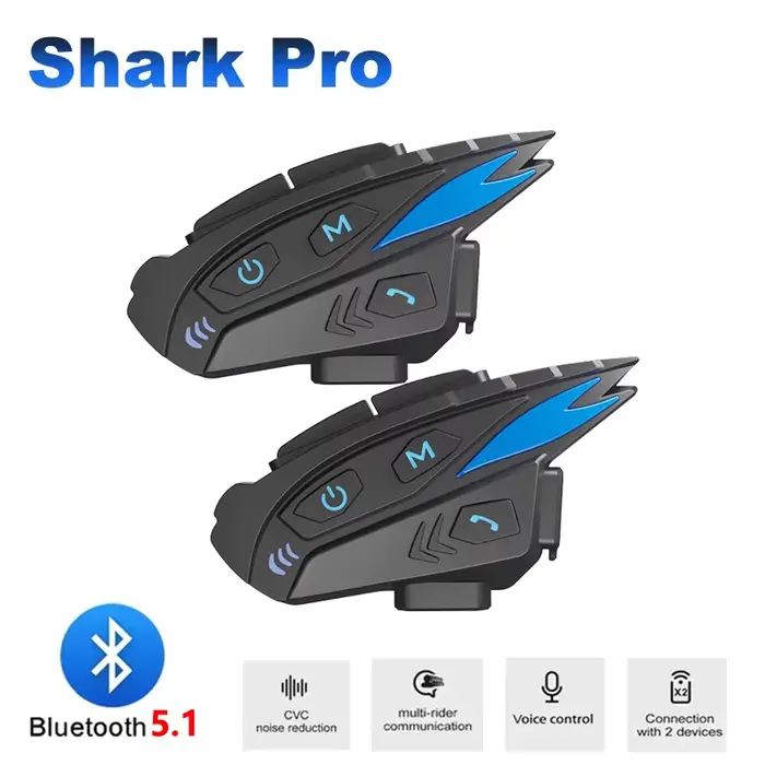 Shark Pro casque de moto Bluetooth interphone