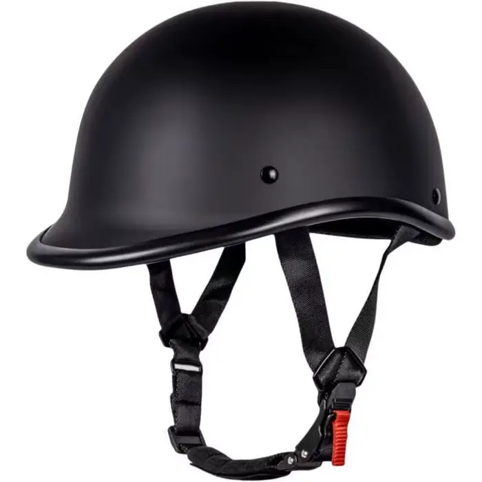 Casque de moto classique rétro ouvert, petit bonnet demi-couvre-tête pour moto, scooter, chopper, cr