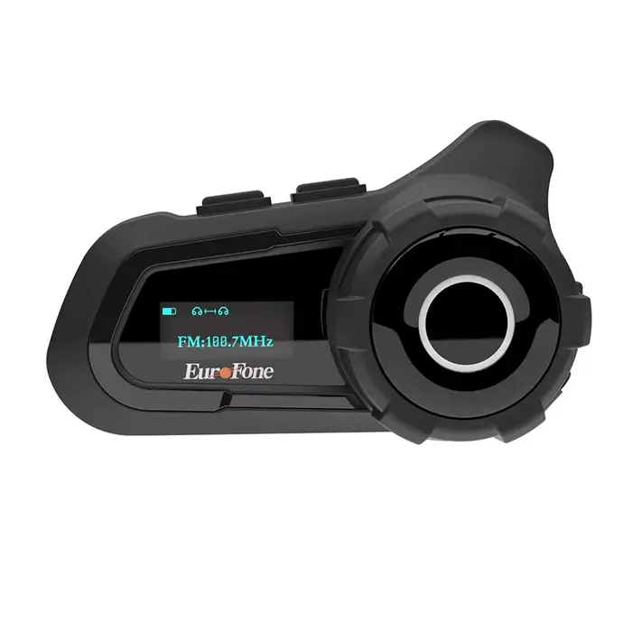 Casque Bluetooth pour moto avec interphone 3 voies et écran LED, étanche, réduction du bruit, conçu 