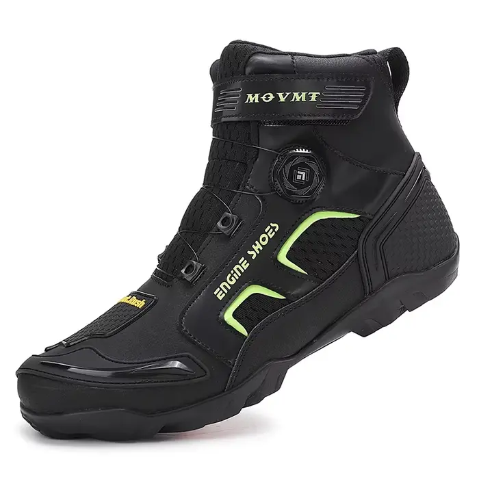 Bottes de moto pour hommes, respirantes, antidérapantes, résistantes à l'usure, avec soutien de la c