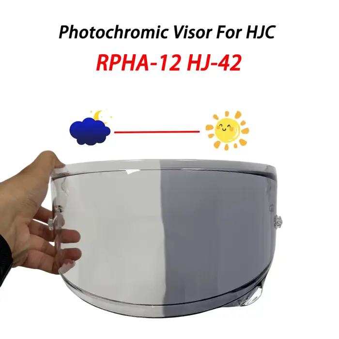 Visière de casque photochromique pour HJC RPHA 12 RPHA-12 HJ-42