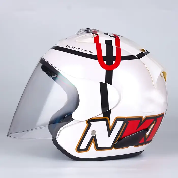 Hommes et femmes Casque de moto DOT approuvé escargot demi Casque été moto sécurité Casque de course
