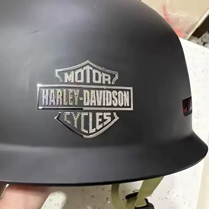 Autocollant personnalisé pour casque de moto en métal