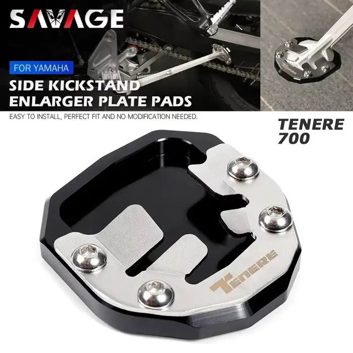 Plaque d'extension de béquille latérale pour YAMAHA Tenere 700 World Raid XTZ 700/690 Rally T7, Supp