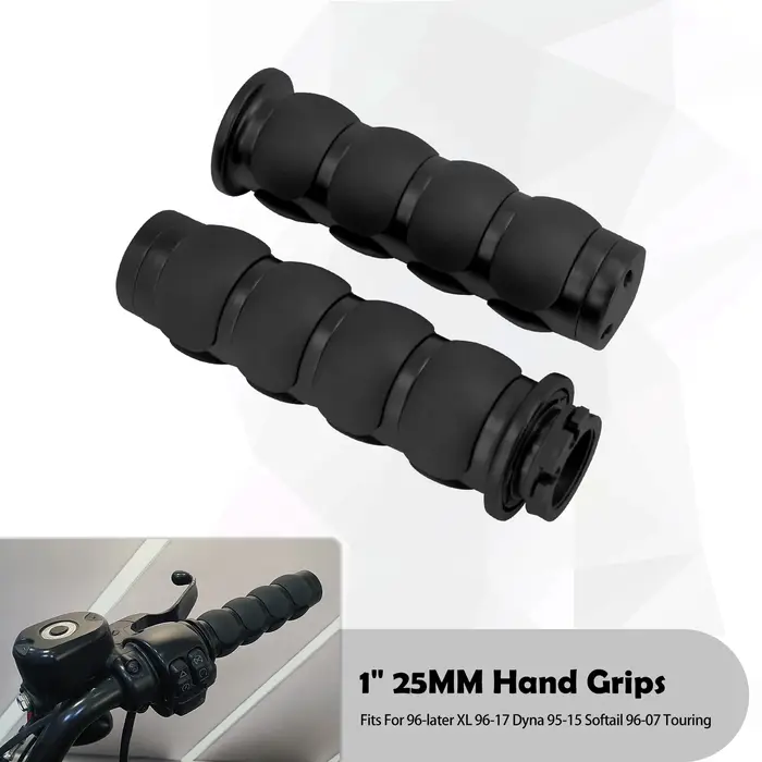 Poignées de guidon de moto 1 ", 25mm, pour Harley Sportster Dyna Softail FLS Touring Electra Street