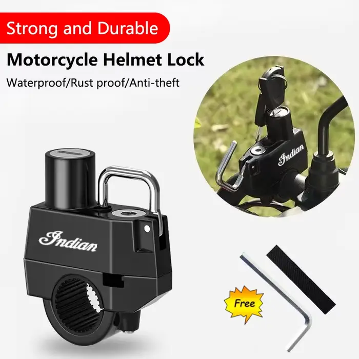 Serrure de casque de moto antivol, sécurité pour guidon, verrouillage, équipement de cyclisme pour I