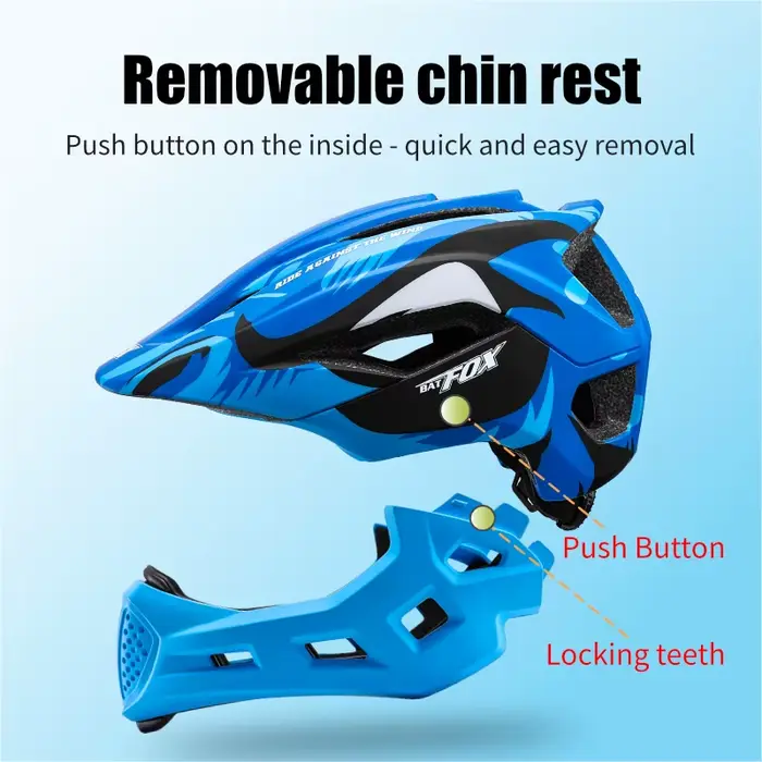 Bat fox enfant casque de moto intégral vtt