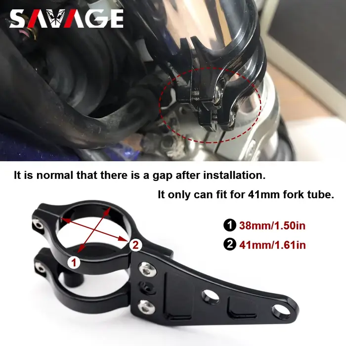 Pince de Support de phare de moto pour fourche de 41mm, Support de lampe frontale, Support de cligno