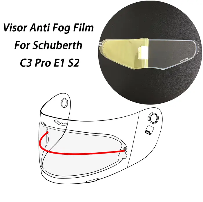 Film Anti-buée pour casque Schuberth C3 Pro E1 S2
