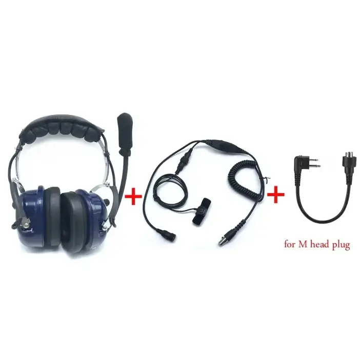 Casque pilote d'aviation à réduction de bruit, réglage VOX pour touristes, micro PTT, haut-parleur, 