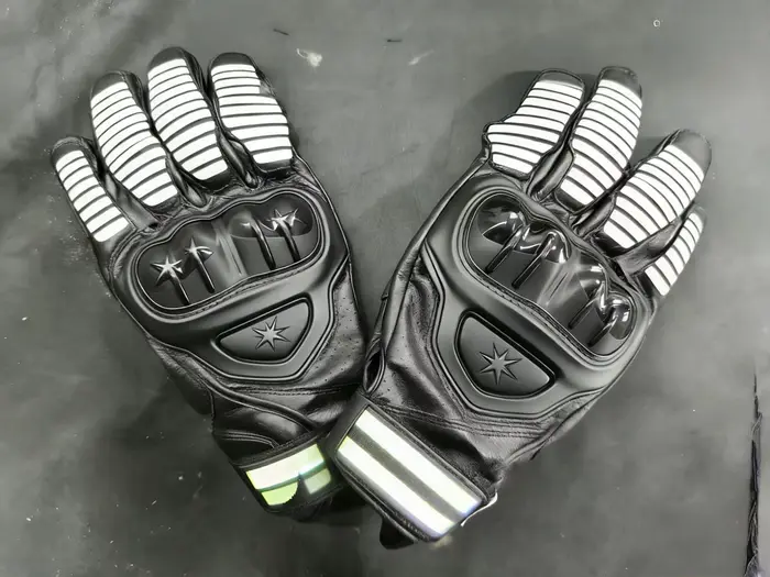 CEEL GPPXP écran tactile moto longs gants en cuir véritable homme