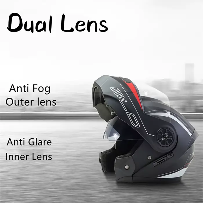 Casque de Moto Cross à double lentille