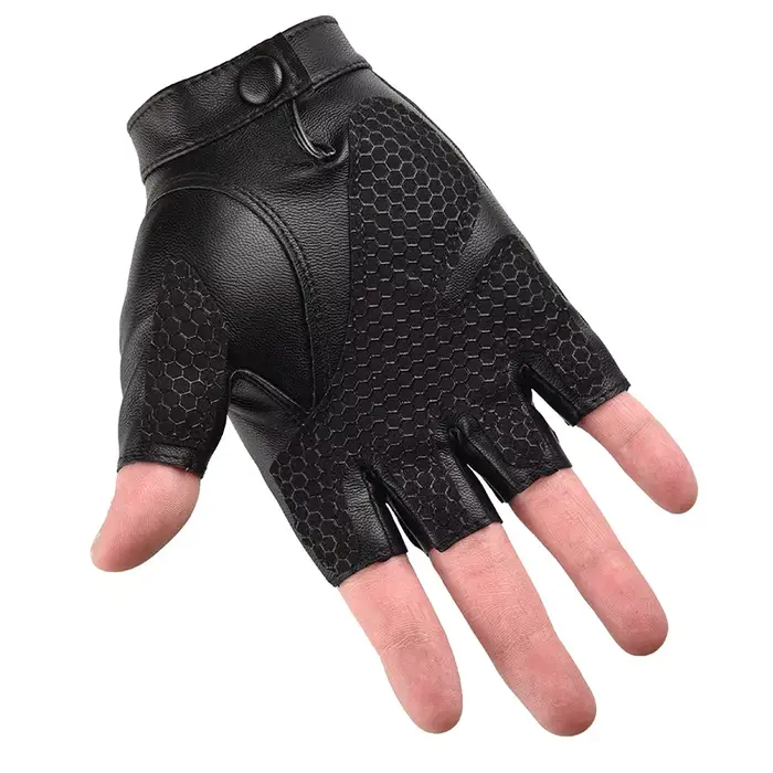 Gants de moto en cuir pour hommes et femmes