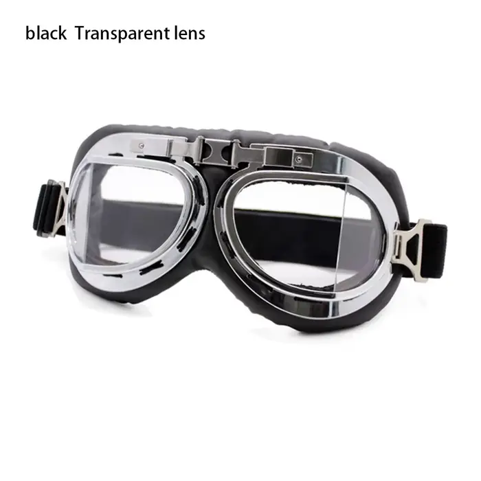 Lunettes de moto rétro vintage, lunettes de cyclisme, lunettes de pilote, équipement de protection m
