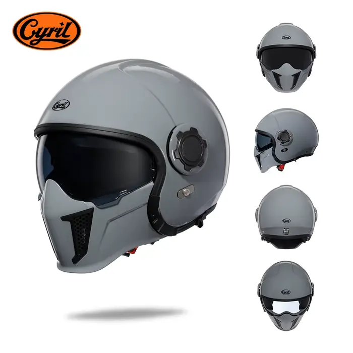 Casques pour motos sécurité certifié DOT ECE 3/4 casques ouverts moto modulaire complet hommes femme