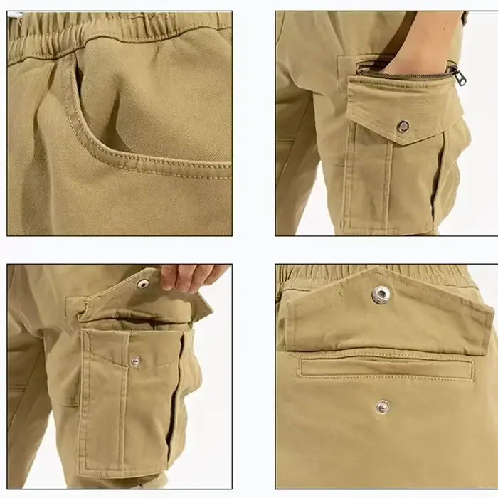 FjCargo-Pantalon de moto élastique pour homme